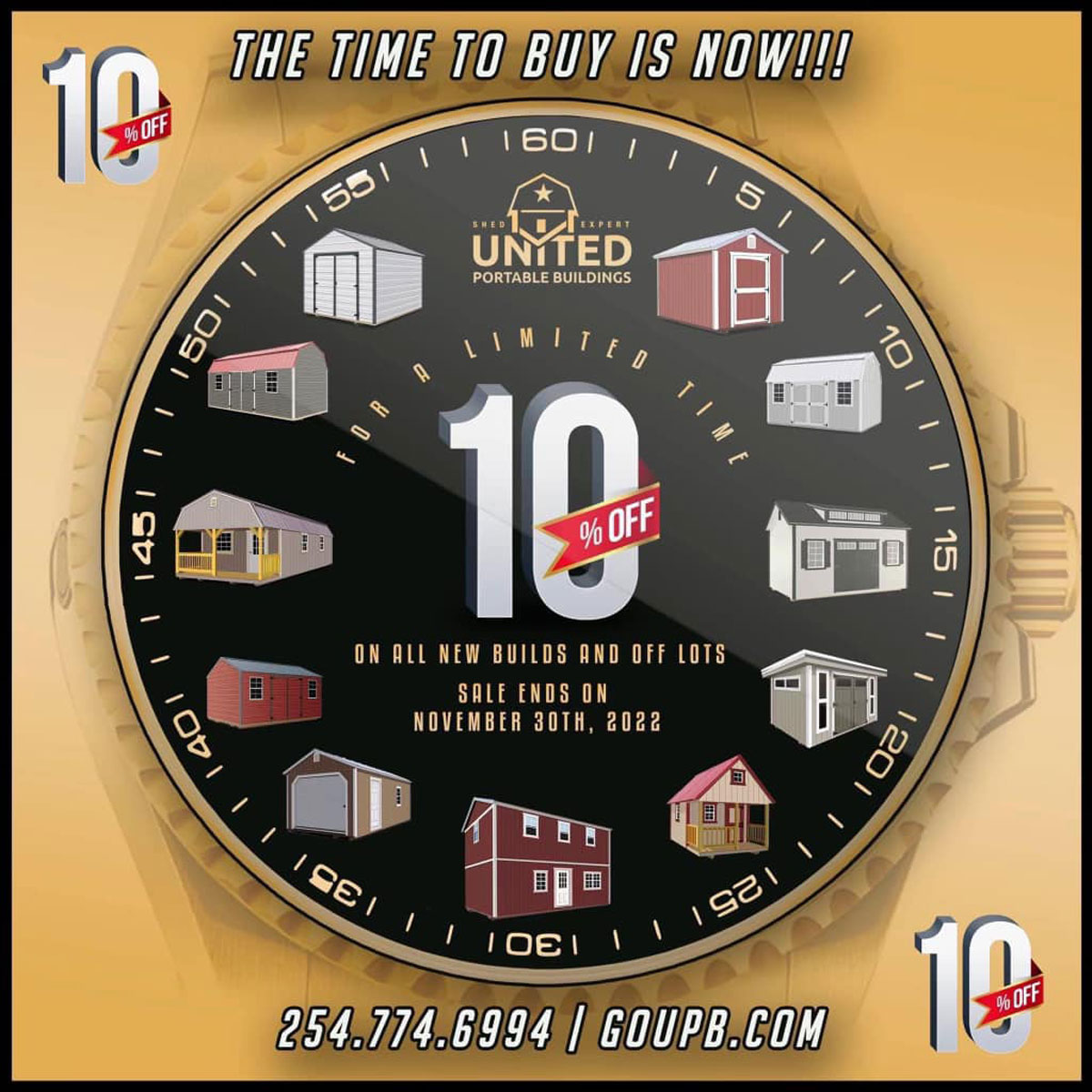 CYBER WEEK DEALS at United Portable Buildings - Limited Time Only